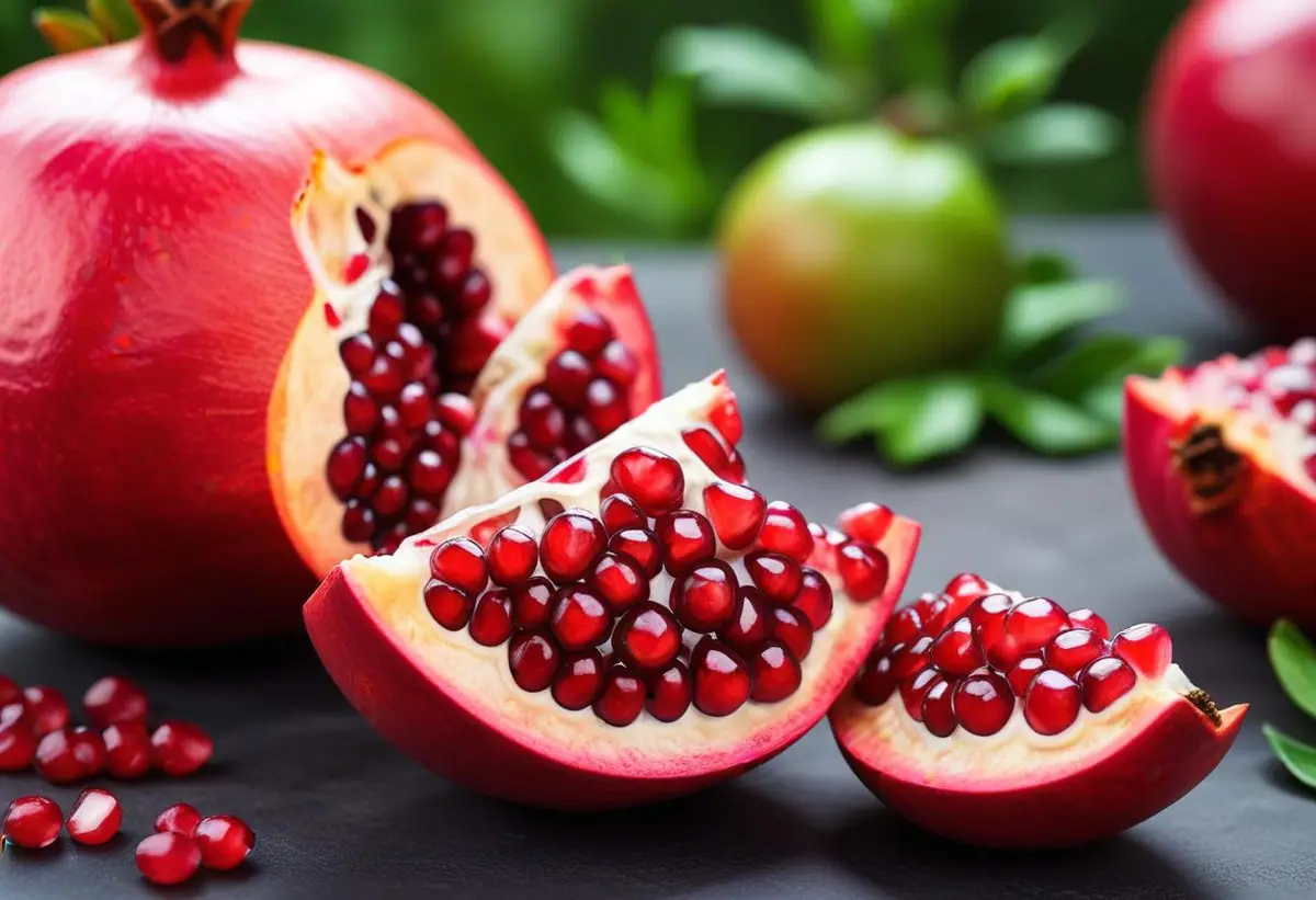 Granatäpple kalorier illustration